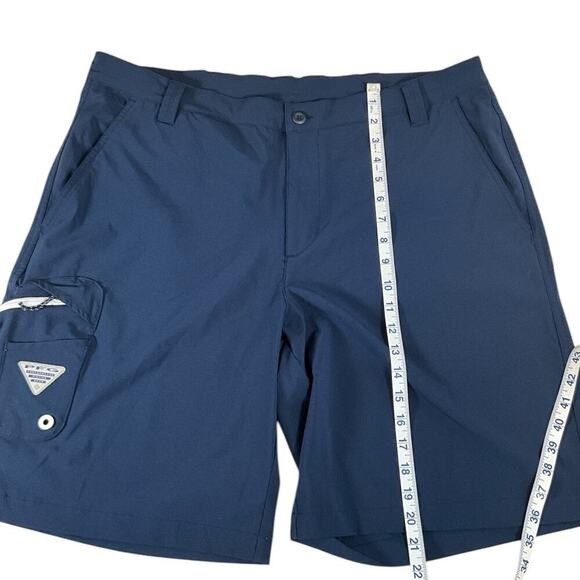 Columbia Mens PFG Blue Size 40 Light Weight Fishing Shorts Stain Repellent - Picture 12 of 13